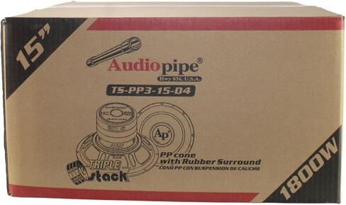 Audiopipe Pro 15" 700W RMS Dual 4-Ohm Subwoofer in Saudi Arabia