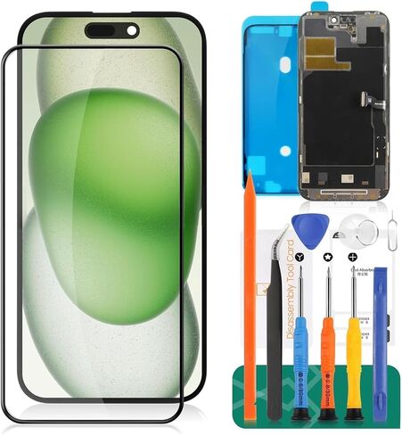 TFT for iPhone 14 Pro LCD Display for iPhone 14 Pro Screen Replacement for A2890, A2650, A2889, A2892 Touch Screen Digitizer Assembly Repair Kits Black in Saudi Arabia