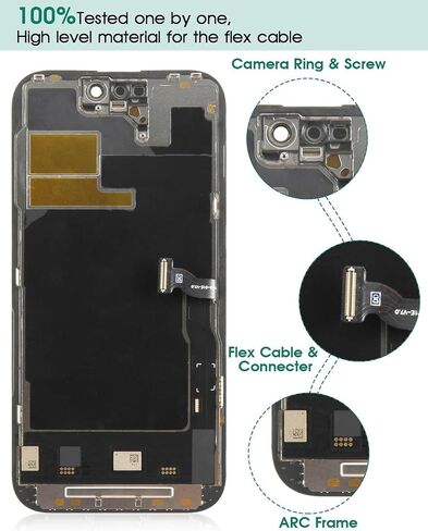 TFT for iPhone 14 Pro LCD Display for iPhone 14 Pro Screen Replacement for A2890, A2650, A2889, A2892 Touch Screen Digitizer Assembly Repair Kits Black in Saudi Arabia