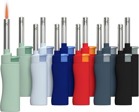 MK Lighter 10pcs Lighters Candle Livers-لهب قوي مقاوم للرياح للشواء ، التخييم ، الاستخدام في الهواء الطلق (3BL) in Saudi Arabia