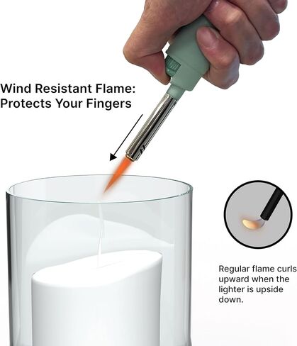 MK Lighter 10pcs Lighters Candle Livers-لهب قوي مقاوم للرياح للشواء ، التخييم ، الاستخدام في الهواء الطلق (3BL) in Saudi Arabia