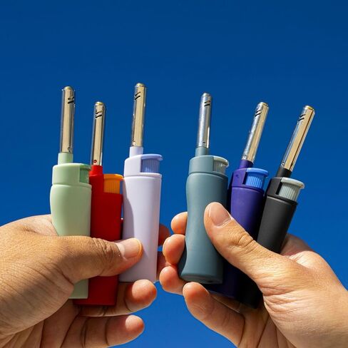 MK Lighter 10pcs Lighters Candle Livers-لهب قوي مقاوم للرياح للشواء ، التخييم ، الاستخدام في الهواء الطلق (3BL) in Saudi Arabia