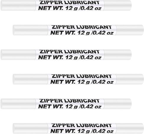 Nuanchu 6 PCS SHIPPER WAX SNAP و SHIPPER THEATHATANT و ZIP LUBE لتشحيم وحماية السوستة البلاستيكية والمعدنية - مثالية للقوارب ، القماش ، حقائب الظهر ، الخيام ، السترات ، وأكثر من ذلك (0.42 أوقية) in Saudi Arabia