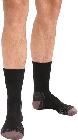 Icebreaker Merino Men's Hike Plus Medium Crew Sock, Blizzard Heather - X-Large in Saudi Arabia