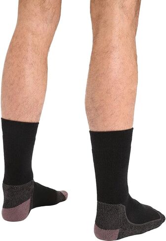 Icebreaker Merino Men's Hike Plus Medium Crew Sock, Blizzard Heather - X-Large in Saudi Arabia