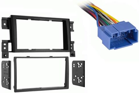 Harmony Audio HA-701721 Compatible with Suzuki Grand Vitara 2006-2011 Factory Stereo Radio to Aftermarket Radio Harness Adapter and Metra 95-7953 Double DIN Installation Kit in Saudi Arabia