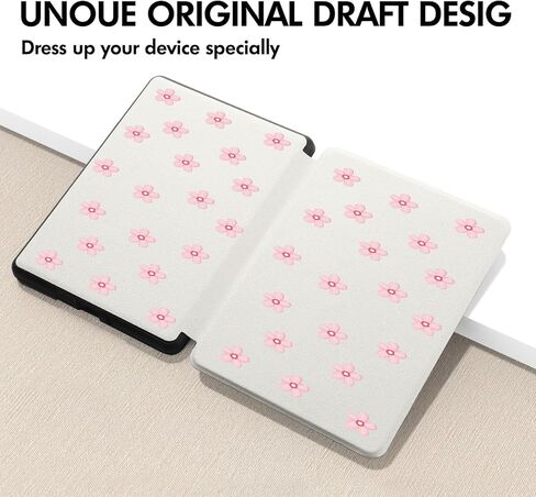 Cute Yellow Sunflower Case for 7" Kindle Paperwhite(12th Gen,2024)&Kindle Colorsoft with Hand Strap,Compatible with MagSafe for Wireless Charging,Sleep/Wake,Soft Silm Fit Leather Cover for KPW6 in Kuwait