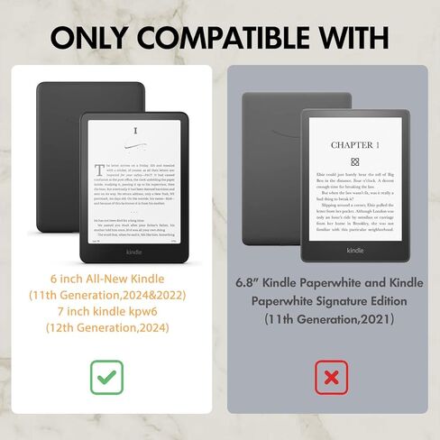 Cute Yellow Sunflower Case for 7" Kindle Paperwhite(12th Gen,2024)&Kindle Colorsoft with Hand Strap,Compatible with MagSafe for Wireless Charging,Sleep/Wake,Soft Silm Fit Leather Cover for KPW6 in Kuwait