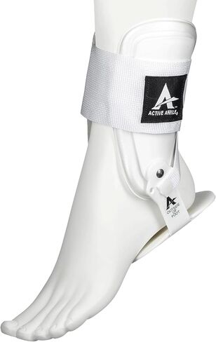 دعامة كاحل صلبة T2 من Active Ankle للحماية من الإصابات ودعم التدحرج، التشجيع، كرة القدم، دعامات الكاحل للكرة، هدايا للكرة، ارتداء الجوارب في أي رياضة، أبيض in Saudi Arabia