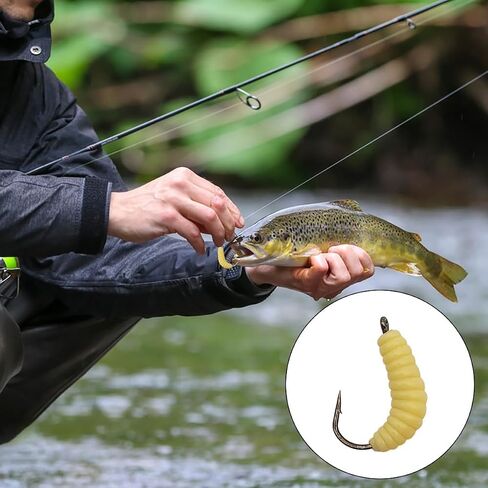 25pc Maggots Fishing Bait in Box Fishing Gear and Equipment Tackle Bass Lure Fish Stuff Accessories Crankbait Supplies in Saudi Arabia
