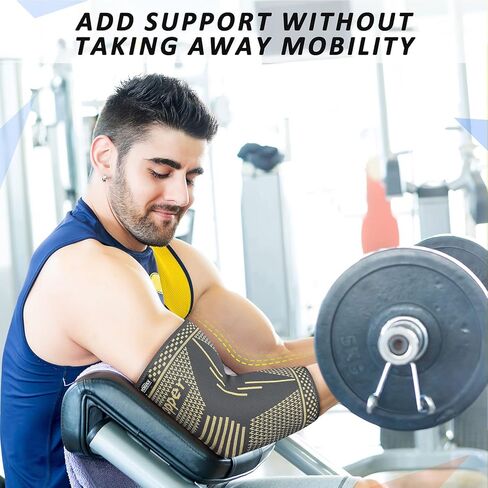 أكمام ضغط النحاس كوع لضغط آلام الرجال ، والنساء ، ودعم الذراع ، وسادات الساعد ، لالتهاب الأوتار ، والتنس ، واعبي الجولف ، والتهاب المفاصل ، ورفع الأثقال in Kuwait