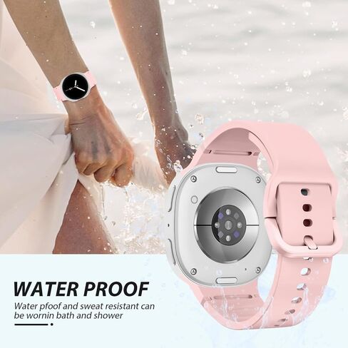 Sport Band for Samsung Galaxy Watch 8 Band 40mm 44mm/8 Classic 46mm for Men Women,No Gap Soft Silicone Replacement Strap Wristband for Samsung Galaxy Watch 8 Classic Bands 46 mm/8 44m 40 mm,6 Pack in Kuwait