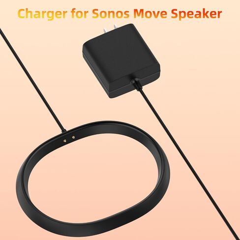 قاعدة شحن لـ Sonos Move 2 مع محول 45W ， Universal Gen 2nd و 1st (Black) in Kuwait