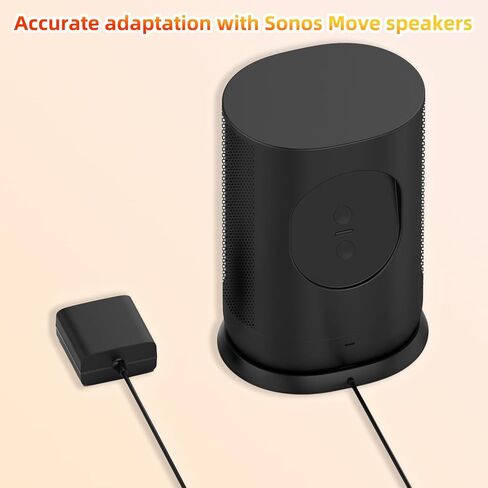 قاعدة شحن لـ Sonos Move 2 مع محول 45W ， Universal Gen 2nd و 1st (Black) in Kuwait