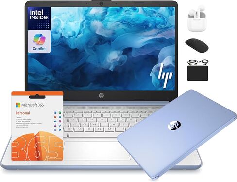 HP 14 Laptop Student Business 2025 Flagship Computer, AI Copilot, 4-Core 13th Gen Intel CPU, 16GB RAM 628GB Storage (128GB UFS+500GB Ext) 1-Yr Office 365 Long Battery HubxcelAccessory Win 11S Lavender in Saudi Arabia