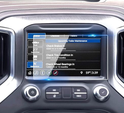 Moonlinks GMC Screen Protector for 2015-2021 GMC Sierra/Canyon Chevy Silverado/Colorado, 9H hardness Anti Glare Scratch Fingerprint Tempered Glass Center 8-Inch Screen Protector in Saudi Arabia