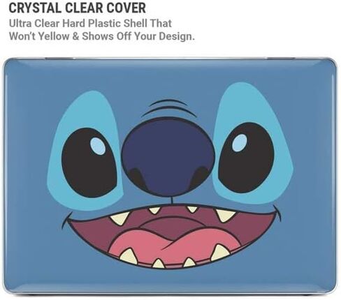 Skinit Laptop Case Plus Skin Compatible with MacBook Air 15in (2023) - Officially Licensed Disney Lilo and Stitch Close Design in Saudi Arabia