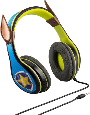 Paw Patrol Marshall Kids Headphones, Adjustable Headband, Stereo Sound, 3.5Mm Jack, Wired Headphones for Kids, Tangle-Free, Volume Control, Foldable, Childrens Headphones Over Ear for School Home, Tra in Saudi Arabia