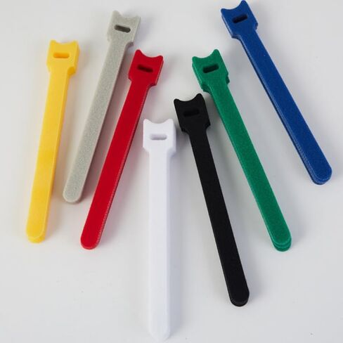 20PCS Nylon Strap Organizer Set, Reusable Self-Adhesive Tape for Daily Office Supplies, Durable and Soft Textile Material, Hook And Loop, Organizer Tool in Saudi Arabia