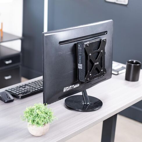 Vivo خلف Monitor Mini PC Mount مصمم ل CPU Dell Optiplex Micro ، حامل كمبيوتر Arm Arm ، مخفي خلف الشاشة ، خيارات تثبيت المكتب والجدار ، الأسود ، Mount-DLMM2 in Kuwait
