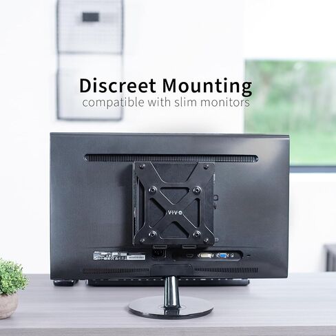 Vivo خلف Monitor Mini PC Mount مصمم ل CPU Dell Optiplex Micro ، حامل كمبيوتر Arm Arm ، مخفي خلف الشاشة ، خيارات تثبيت المكتب والجدار ، الأسود ، Mount-DLMM2 in Saudi Arabia