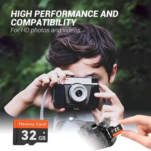 E-Series 32GB Micro SD Card 3 Pack, microSDXC UHS-I Flash Memory Card with Adapter, 100MB/s, C10, U3, A1, V30, Full HD, 4K UHD, High Speed SD Card in Saudi Arabia