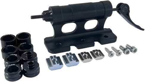 جبل شوكة الدراجات - إطلاق سريع من خلال محول المحور للطريق/MTB ، حاملة رف سقف الألومنيوم من الفضاء الفضائي مع محولات عالمية (حامل دراجة ثقيلة) in Kuwait