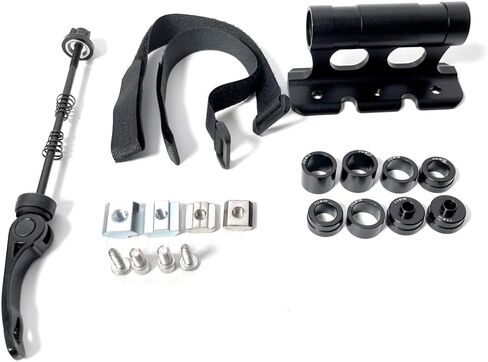 جبل شوكة الدراجات - إطلاق سريع من خلال محول المحور للطريق/MTB ، حاملة رف سقف الألومنيوم من الفضاء الفضائي مع محولات عالمية (حامل دراجة ثقيلة) in Kuwait