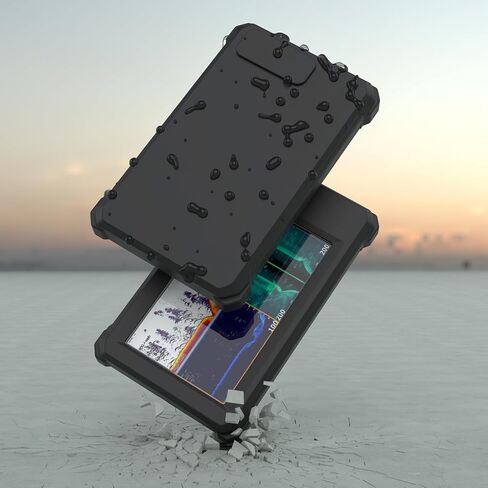 Holicfun Protective Silicone Cover for Lowrance Eagle 9 and Eagle Eye 9" Fish Finder, Black in Saudi Arabia