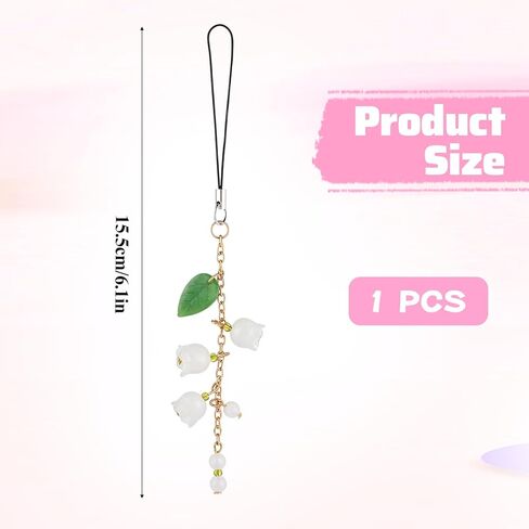 Flower Cell Phones Charms,Cute Keychain Accessories Aesthetic Y2k Phone Camera Strap for Women Phone Bag Camera Decor in Saudi Arabia