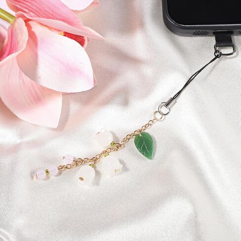 Flower Cell Phones Charms,Cute Keychain Accessories Aesthetic Y2k Phone Camera Strap for Women Phone Bag Camera Decor in Saudi Arabia