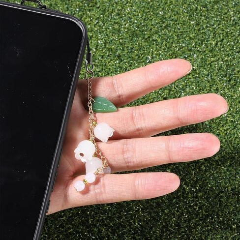 Flower Cell Phones Charms,Cute Keychain Accessories Aesthetic Y2k Phone Camera Strap for Women Phone Bag Camera Decor in Saudi Arabia