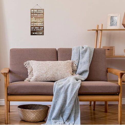 لافتات ديكور المكتب، علامة حائط ملهمة، لوحة خشبية معلقة للديكور، زخرفة خشبية لمكتب الموارد البشرية، قواعد المكتب، هدية زميل العمل، هدية صاحب العمل، نحن علامة فريق in Kuwait