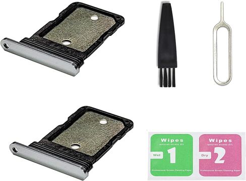 2 PCS for Pixel 8 Pro SIM Card Tray Replacement, SIM Card Holder Compatible with Pixel 8 Pro (Porcelain White) in Saudi Arabia