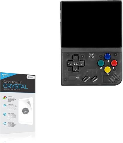 واقي شاشة BoxWave متوافق مع Miyoo Mini - ClearTouch Crystal (عبوتان)، غلاف فيلم عالي الدقة - يحمي من الخدوش in Saudi Arabia