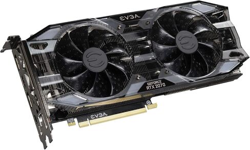 Evga Geforce RTX 2070 XC Gaming ، 8GB GDDR6 ، معجبين HDB المزدوج و RGB LED بطاقة 08G-P4-2172-KR ، ساعة دفعة حقيقية: 1710 MHz (متجدد) in Saudi Arabia