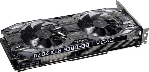 Evga Geforce RTX 2070 XC Gaming ، 8GB GDDR6 ، معجبين HDB المزدوج و RGB LED بطاقة 08G-P4-2172-KR ، ساعة دفعة حقيقية: 1710 MHz (متجدد) in Saudi Arabia