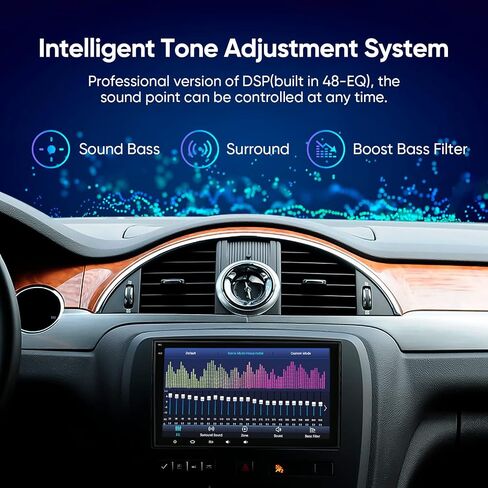 راديو ستريو سيارة 8 بوصة لشيفروليه تشيفي سيلفرادو/GMC Sierra Yukon/Buick Enclave Android 12 Auto Carplay 8core Qled Touch Screen GPS Savigation Control Wireless Marroring 5Gwifi (3+32g) in Kuwait