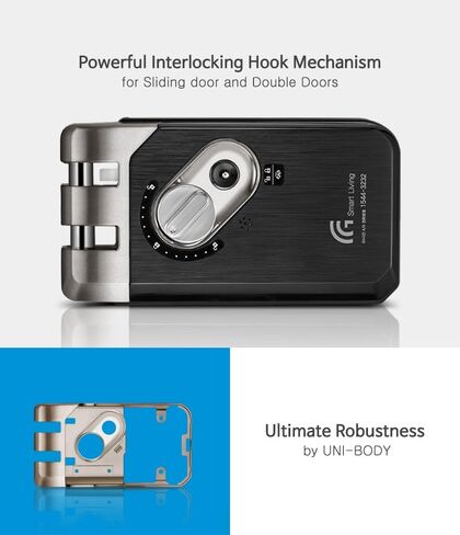 G -Touch Digital Vertibolt Rim Lock - Body Super Super Traceless ، وضع رئيسي ، قفل قسري ، قفل تلقائي ، التحكم في مستوى الصوت ، إنذار البطارية الصامت منخفضة ، دعم طوارئ الطوارئ in Saudi Arabia