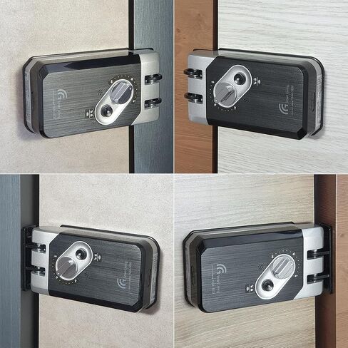 G -Touch Digital Vertibolt Rim Lock - Body Super Super Traceless ، وضع رئيسي ، قفل قسري ، قفل تلقائي ، التحكم في مستوى الصوت ، إنذار البطارية الصامت منخفضة ، دعم طوارئ الطوارئ in Saudi Arabia