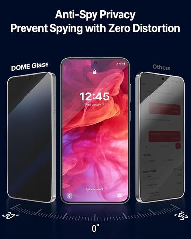 Whitestone 2PACK EA GLASS Privacy Screen Protector for Galaxy Z Fold 5 2023, Full Coverage Private Tempered Glass Shield [Easy Install] - Two Pack in Saudi Arabia