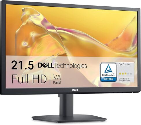 Dell SE2225H 21.5 Inch Full HD (1920x1080) Monitor, 75Hz, VA, 5ms, VESA (100x100mm), HDMI, VGA, 1 Year Warranty, Black in Saudi Arabia