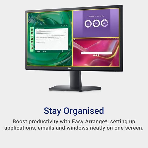 Dell SE2225H 21.5 Inch Full HD (1920x1080) Monitor, 75Hz, VA, 5ms, VESA (100x100mm), HDMI, VGA, 1 Year Warranty, Black in Saudi Arabia