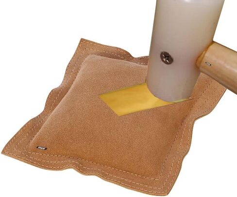 7" Leather Sandbag for Jewelry Making & Metalworking – Stamping, Chasing, Engraving & Forming Work Surface with Heavy Stitching in Saudi Arabia