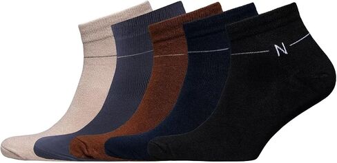 جوارب NUDUS UnderWEAR للرجال من الخيزران الكلاسيكي، علبة هدايا مكونة من 5 أزواج - ناعمة جدًا، رفيعة، قابلة للتنفس in Saudi Arabia