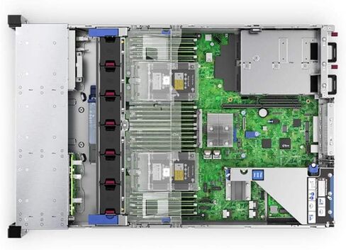 HP Proliant DL380 Gen10 Server ، Windows Server 2019 Standard ، 2 Silver 4110 8 Core Cpus ، 64GB RAM ، 7.2TB Enterprise SAS HDDS ، RAID in Saudi Arabia