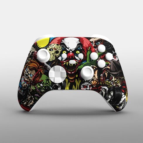 Battle Beaver Xbox Series X Basic Pick W/Graphic Faceplate ، أزران خلفية (X ، O Mapping) ، حافلة الحافظة الخشبية الناعمة لللمس in Kuwait