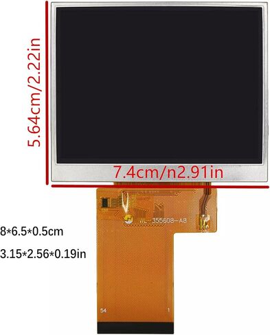 Zezefufu 3.5 بوصة شاشة شاشة شاشة LCD جزء لجهاز Anbernic RG35XX Game Console جديد in Saudi Arabia