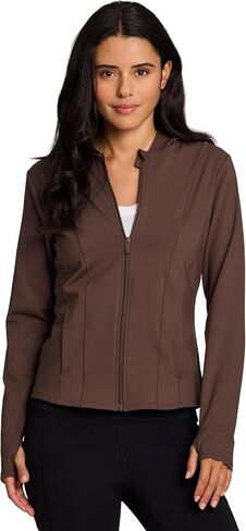 RBX Active Women's Athletic Breathable Lightweight Zip Up Running Jacket with Pockets in Kuwait