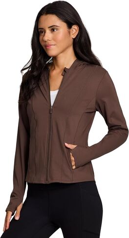 RBX Active Women's Athletic Breathable Lightweight Zip Up Running Jacket with Pockets in Kuwait